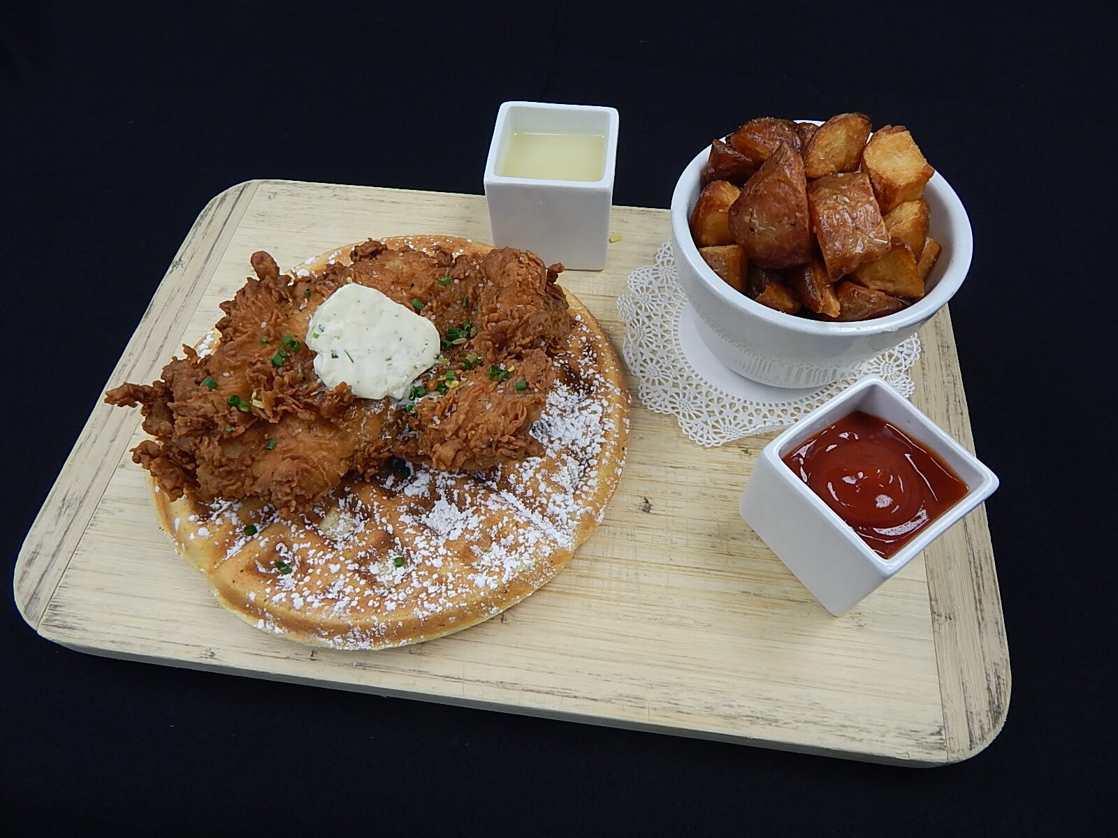 Weekend Brunch In The North End Of Boston Living Room Chicken N Waffles